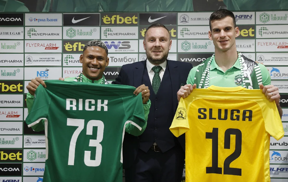 Ludogorets introduced Simon Sluga and Rick Jonathan