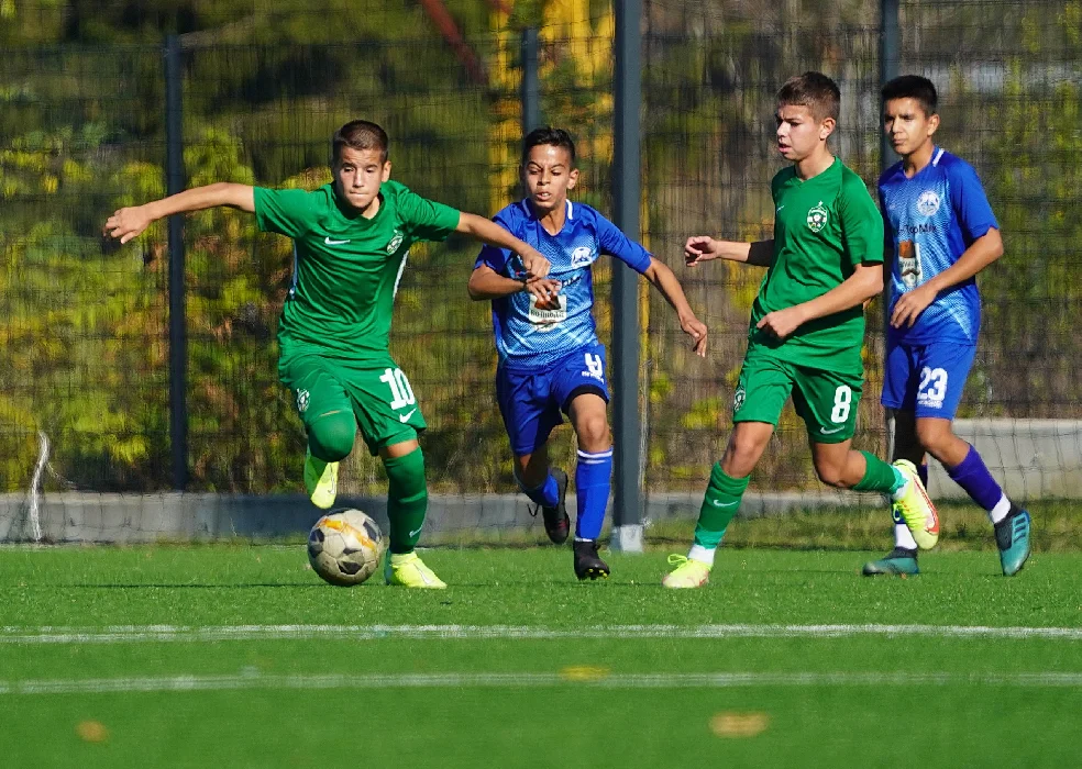 Лудогорец U14 вкара 5 безответни гола на Сините камъни