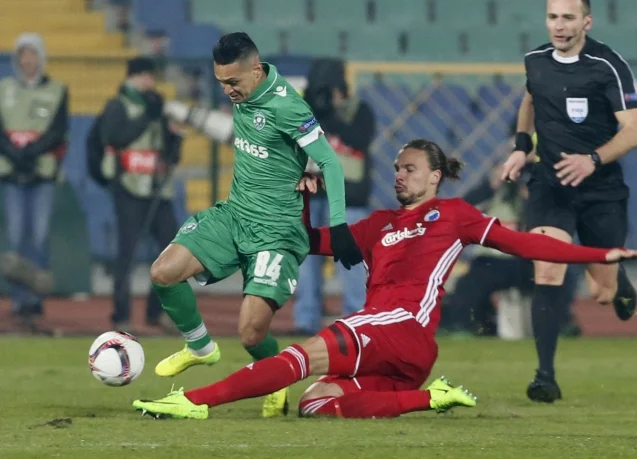 Лудогорец загуби с 1:2 от Копенхаген