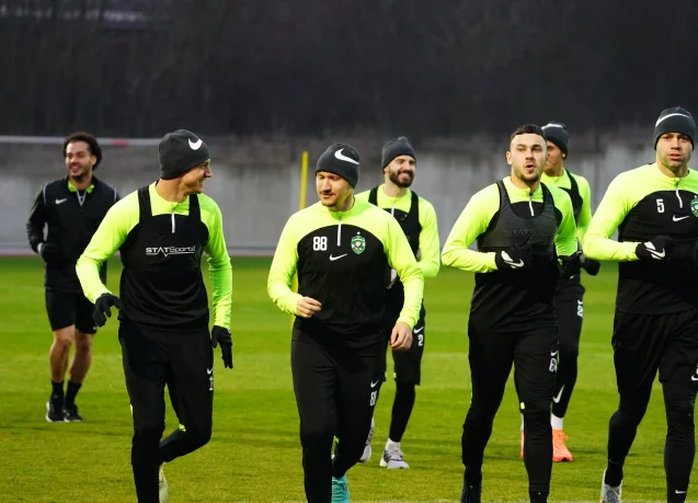 Todor Nedelev with his first training in Ludogorets