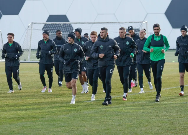 Лудогорец проведе първа тренировка в София