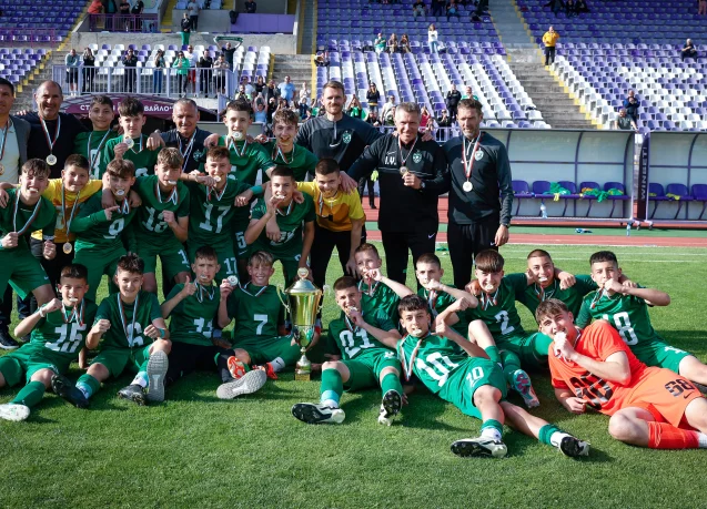 Децата на Лудогорец U14 вдигнаха купата на БФС