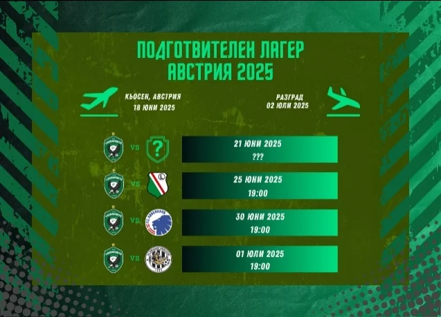 Лудогорец започва лятна подготовка на 11 юни