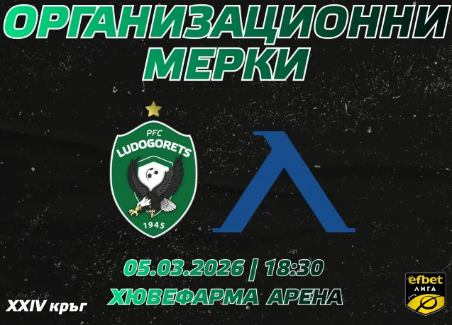 Организация и мерки за сигурност преди мача Лудогорец – Левски