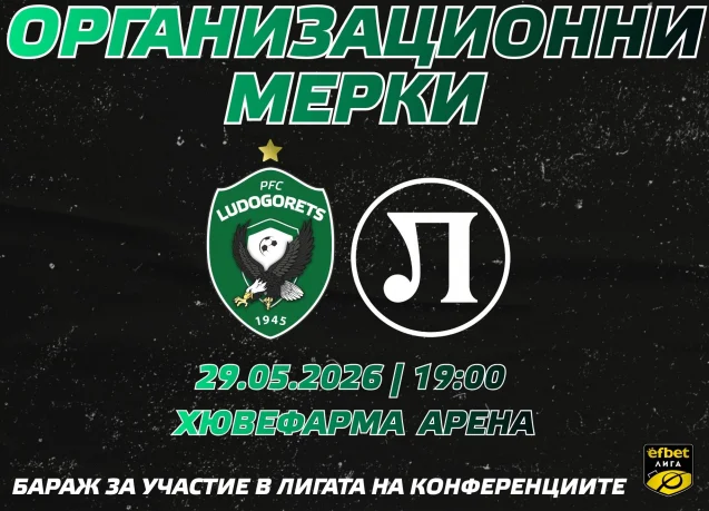 Организация и мерки за сигурност преди Лудогорец – Локо (Пд)